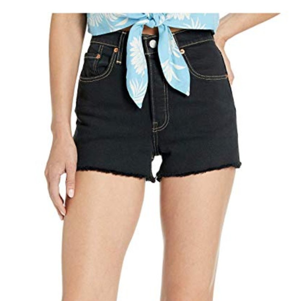 Levi's(r) Womens 501(r) High-Rise Shorts (Tango Overdye Black) Women's Shorts
